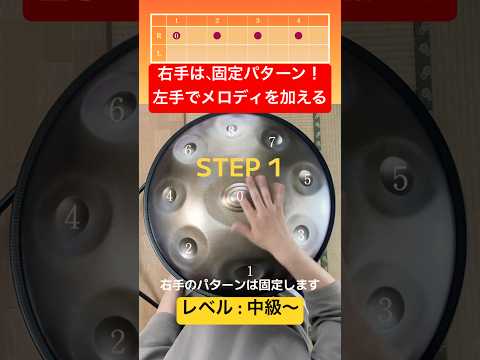 役立つパターン練習！右手と左手のそれぞれのコントロールを鍛える。 #ハンドパン #handpan #handpanmusic #hangdrum #lesson #percussion