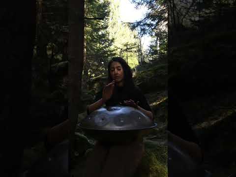 Handpan in the wood_Nature inspires🛸🌲 D Kurd15 by @handsteelpan #handpan #music #wood #italianalps