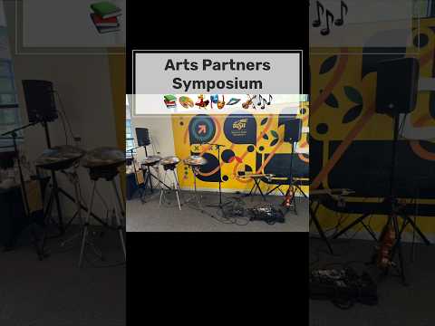 Jamming with Trevor Stewart at Arts Partners Symposium & Steel Drum Workshop with Joseph Peck! 🛸🎶