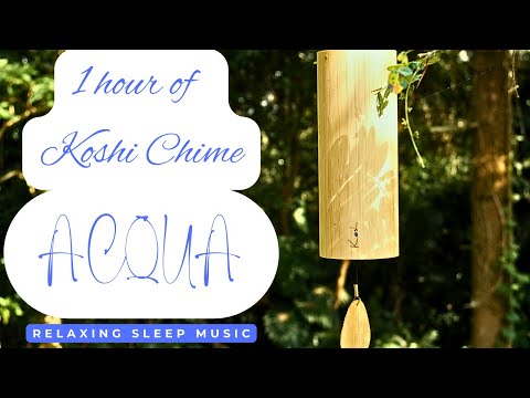 1 Hour Water Meditation with Koshi Chimes ACQUA | ASMR Binaural Sound | 4K Experience