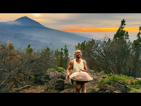 Sunset Symphony | Handpan Melodies Beneath Teide's Gaze