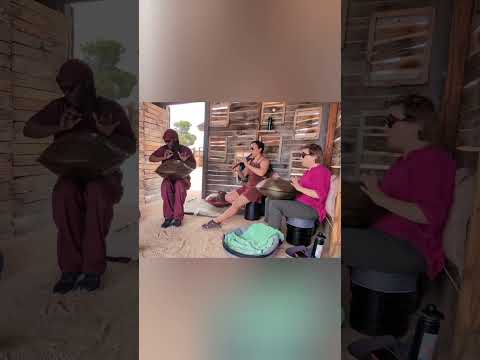 Pantasia Handpan Gathering Jam in Joshua Tree - handpans, tin whistle, vocals