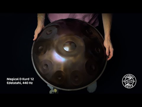 Magical Handpan D Kurd 12 | Edelstahl | 440Hz | D/ (F G) A Bb C D E F G A C