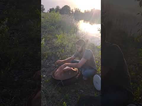 Handpan and Djembe | Relaxing music | Improvisation | @vibehandpan6726