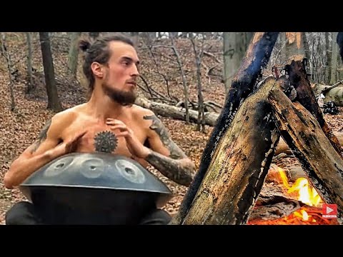 Hang Drum, ХАНГ Музыка в Лесу и Звуки Костра, Звуки Природы
