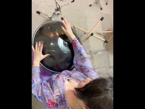 Handpan Princess Practicing Handpan