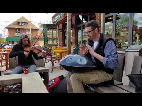 Handpan Jam with Viola player Erin Hunsberger to the Handpan Song Freedom Train