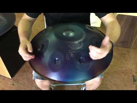 Decorated handpan (D) Mystic