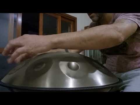Handpan 10 Notas Gold Aço Carbono Nitretado Escala D Kurd 06