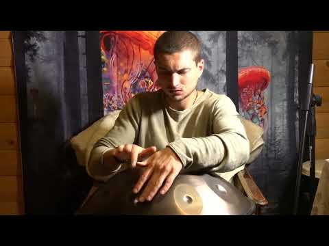 Hang drum Beautiful Hip-Hop rhythm.Chill music