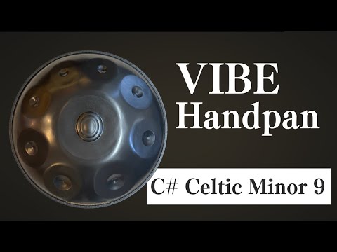 【ハンドパン販売】VIBE Handpan / C# Celtic Minor 9 試奏3