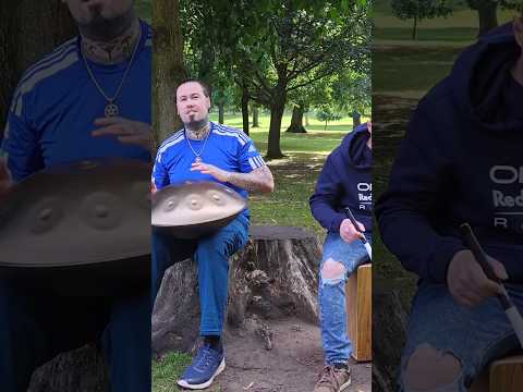 Love playing the handpan with Luke #handpan #park