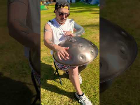 On the feet of Mont Blanc. Handpan music from the mountains 🏔️ #handpanmusic #handpan