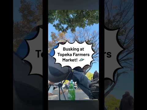 Handpan Dan Busking at Topeka Farmers Market 🛸 #handpan #busking #topeka #farmersmarket #handpandan
