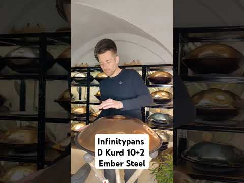 Infinitypans D Kurd 10+2 Handpan mit Bottom Notes