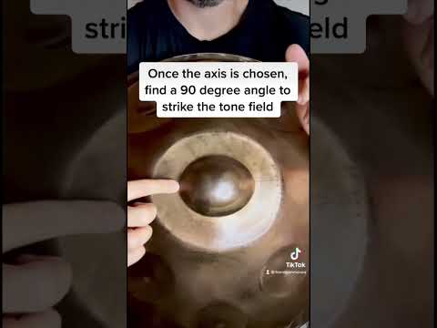 HOW TO GET A HARMONIC ON THE HANDPAN  #handpan #handpanplayer #tutorial #music