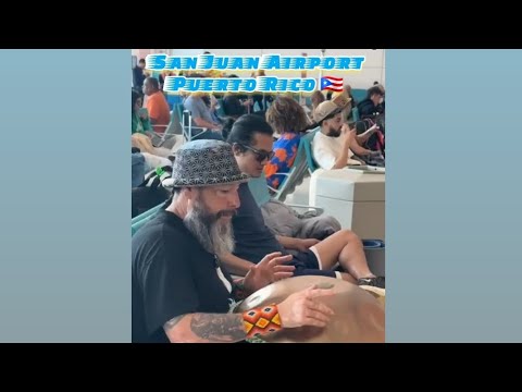 Hijaz Handpan flow at the San Juan Airport (SJU), Puerto Rico 🇵🇷