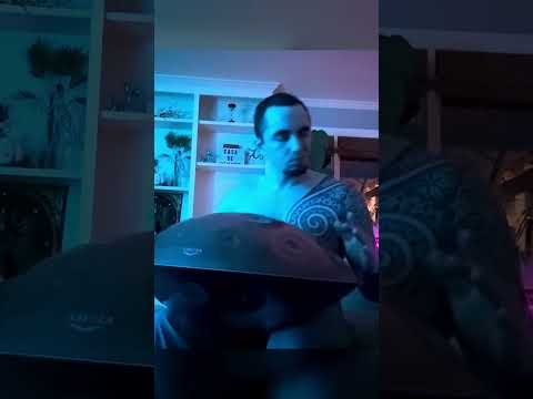 Groovin' into the holidays like 🛸🎶 (full vid linked) #handpanmeditation  #meditationaid #percussion
