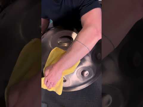 Learn how to clean your #handpan #tutorial #lifehacks