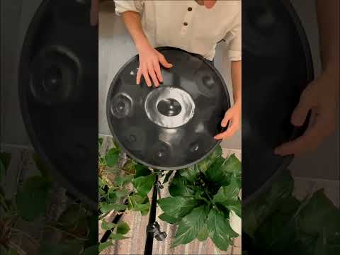 D Kurd 9 Notes Black Stainless Steel Handpan 440 Hz | Zendō Sounds