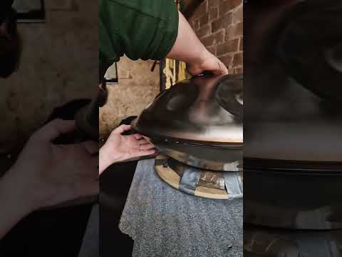 Glueing a handpan | Handpan Maker | Learning to build my own handpans
