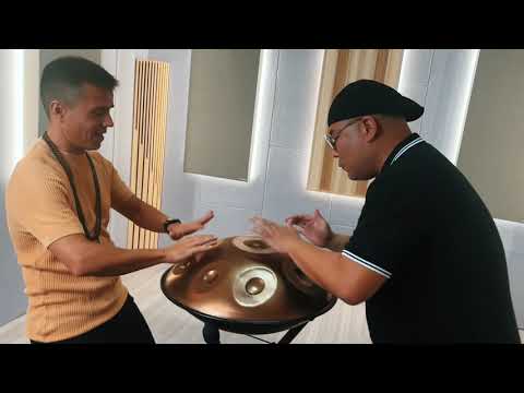 Esto no se suele ver ! 🛸 Handpan a 4 manos 🙌🏾