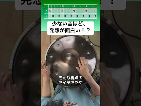少ない音ほど、発想が面白い！？ #ハンドパン #handpan #handpanmusic #hangdrum #instrumental #instrumentalmusic