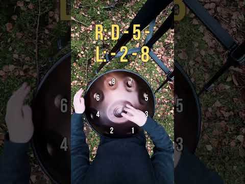 Play your FIRST handpan pattern in 45 seconds! 🎶 D Kurd #handpantutorial