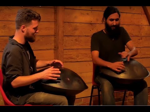 Lauri Wuolio & Peter Levitov Improv- Handpan Duet - Hangout UK  2016