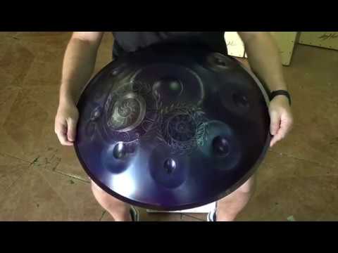 Decorated handpan - (C#) Celtic Minor 8