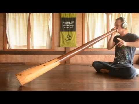 Didgeridoo from black and hard JUAR wood - F
