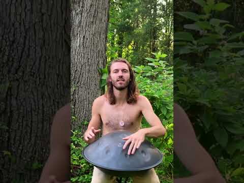 Freestyle Meditative Handpan in Nature #shorts