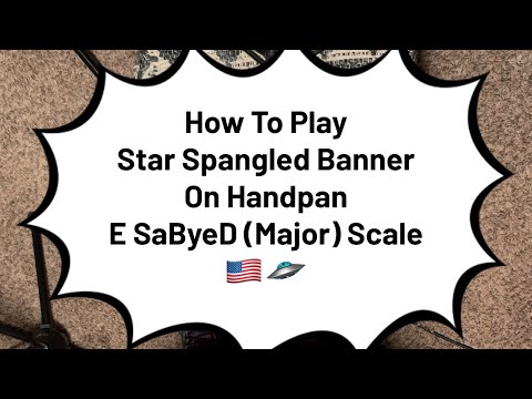 How to Play The Star Spangled Banner Handpan Tutorial with Handpan Dan 🇺🇸🛸🎶