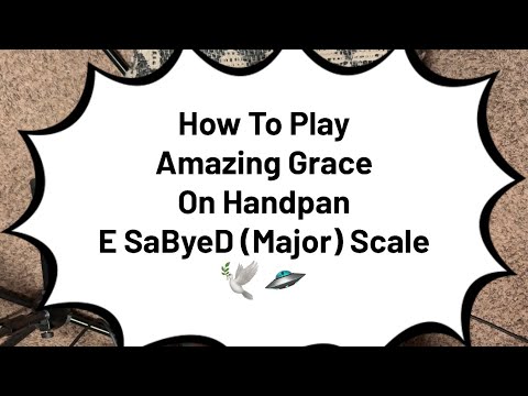How to Play Amazing Grace Handpan Tutorial with Handpan Dan 🕊️🛸🎶