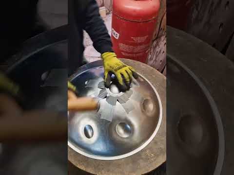 Speedrun: Hammering a double ding on a Handpan | Handpan Maker | Learning to build my own handpans