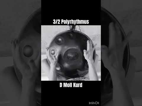 3/2 Polyrhythmus | D Moll Kurd #handpan #shortvideo #polyrhythms #handpanmusic