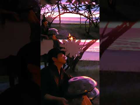 『Mystic Suset4』Hiroyukeeeeee handpan in Rainbow Hat