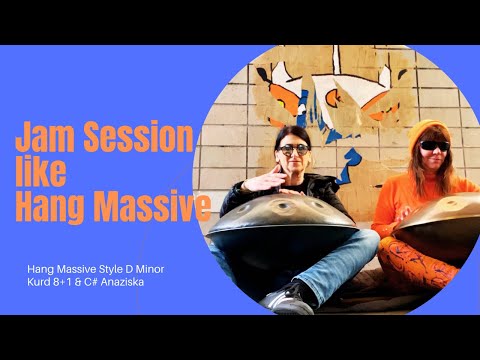 Handpan Station Jam | Hang Massive Style| D Minor Kurd 8+1 | C# Kurd Anaziska | #handpanmusic