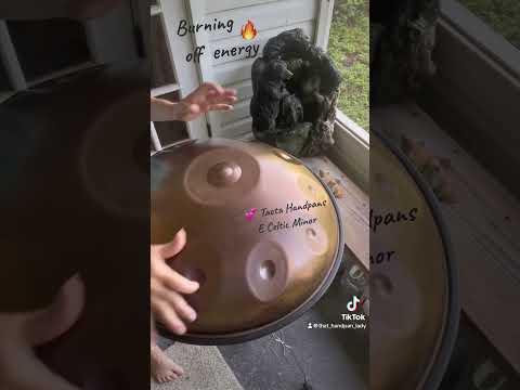 🛸🎶🔥Burning off morning energy with my E Celtic Minor beautifully created by @tactahandpans 🔥🎶🛸