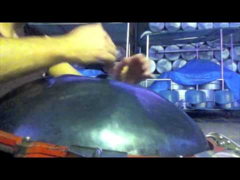 Trini during assembly by HandSteelPan