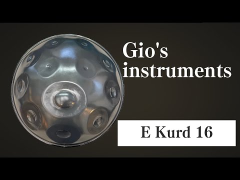【ハンドパン販売】Gio's instruments / E Kurd 16 試奏1  [管理番号108]