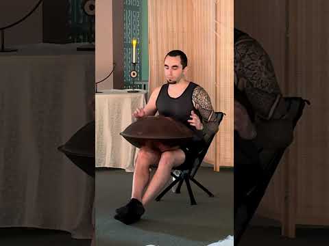 🧘 Take a minute to exhale 🛸 (full vid linked) #handpanmeditation #percussion #handpanmusic