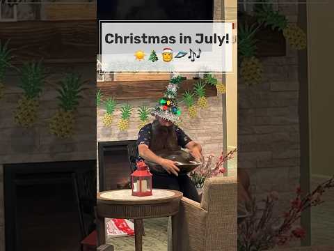 Christmas in July with Christmas songs on handpan by Handpan Dan ☀️🎄🎅🛸 #handpan #Christmas #July