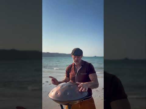 On the beach in Jersey such a fantastic place 🇯🇪 #handpanmusic #handpan