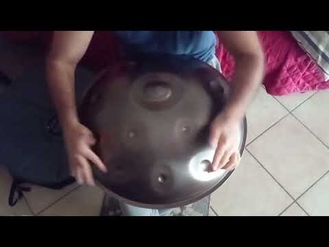 Rolls exercise with Meraki F low Pygmy handpan
