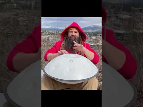 BeatRise White Handpan - D Kurd 9 - Ethereal in E #shorts #short