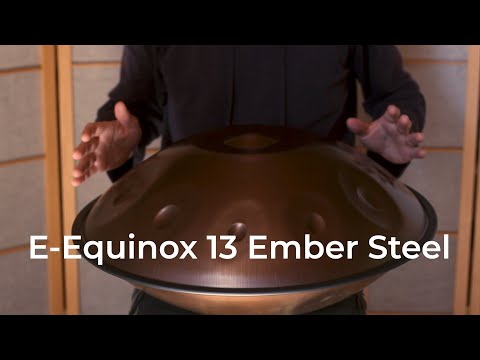 E Equinox 13 Ember Steel - Karuna Handpan