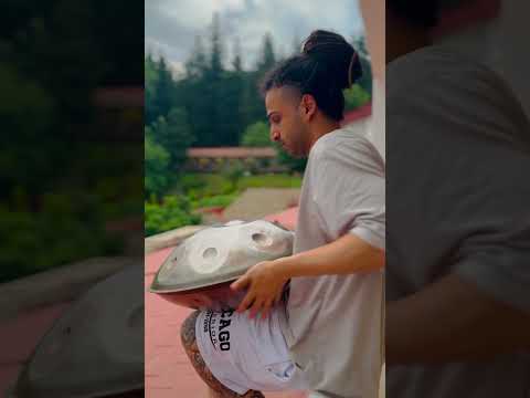 handpan and birds voice in nature #hangdrum #handpan #music #torsepan #handpanworld #chill #هنگدرام