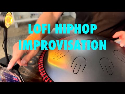 14” 9 Note D Kurd Handpan Improvisation #lofihiphop #koala #koalasampler