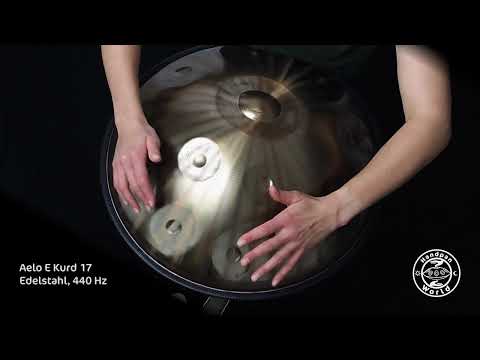 Aelo Handpan E Kurd 17 Mutant | Edelstahl | 440 Hz | E/ (F# G A) B C D E F# G A B C D {E F#} (G)
